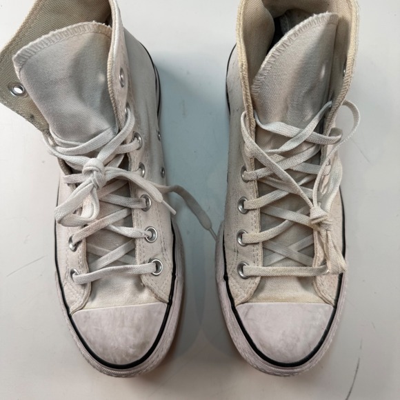 Converse Chuck Taylor Platform High Top White Size 7.5 Women Canvas - Picture 4 of 8